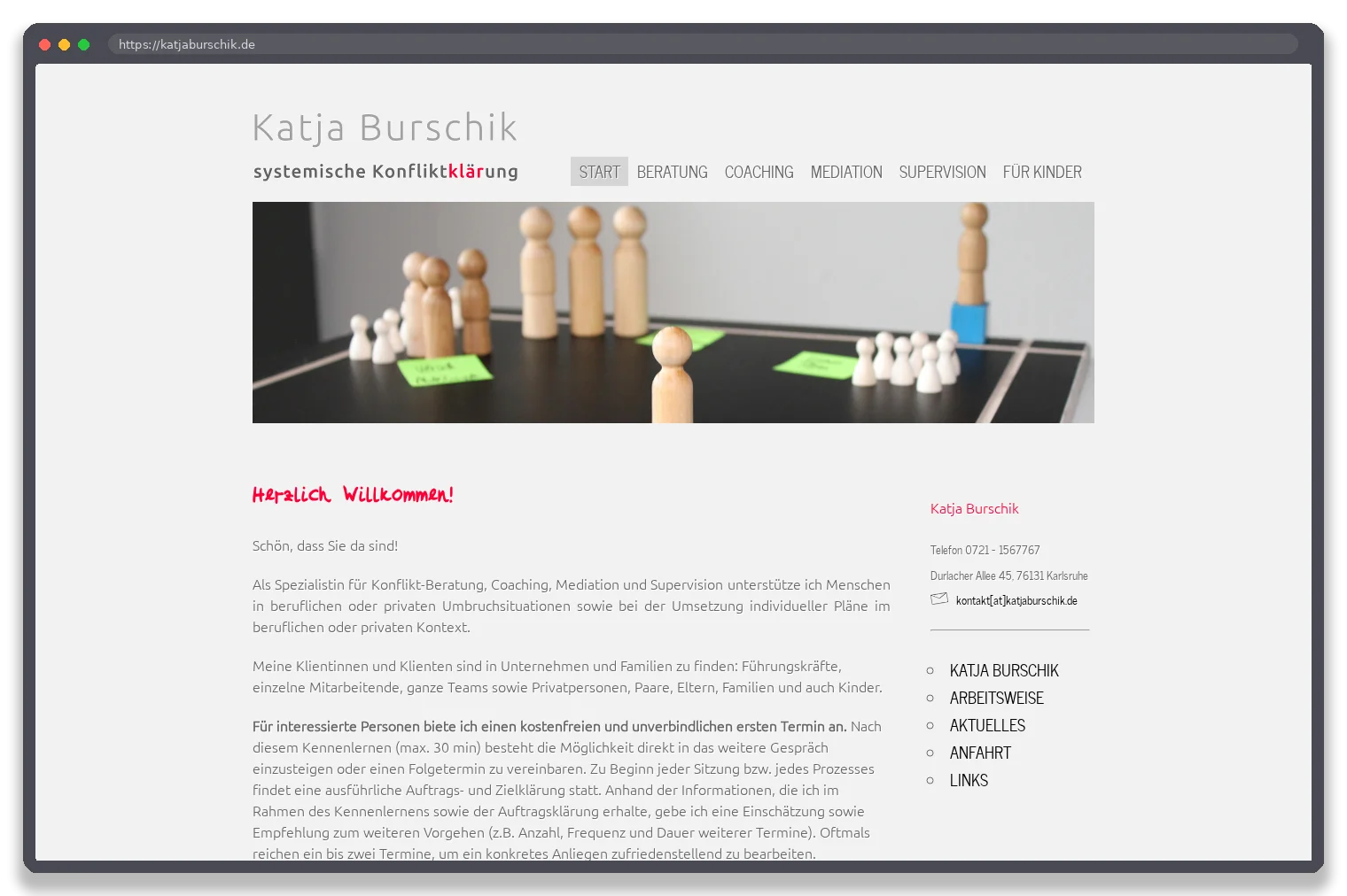 Katja Burschik — Desktop-Ansicht