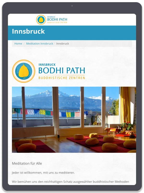 Bodhipath Österreich — Meditation Innsbruck