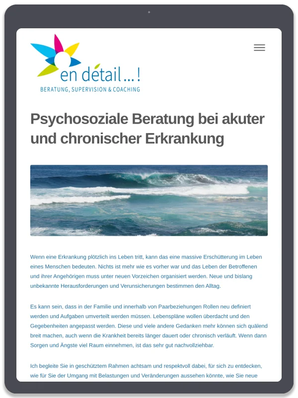 en detail…! Systemische Beratung — Psychosoziale Beratung