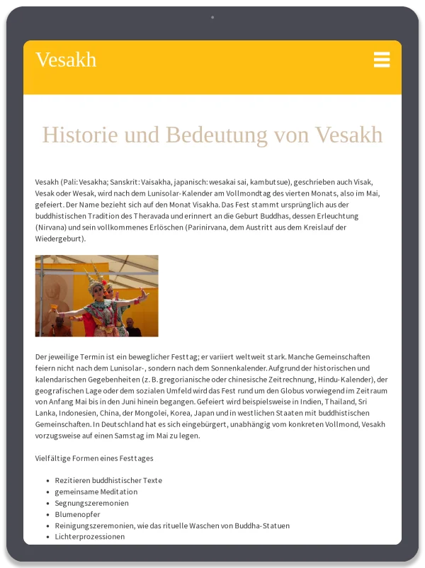 Vesakh Deutschland — Historie & Bedeutung