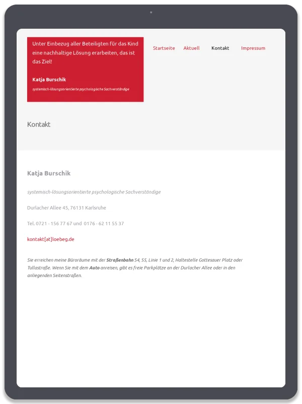 Begutachtung im Familienrecht — Kontakt