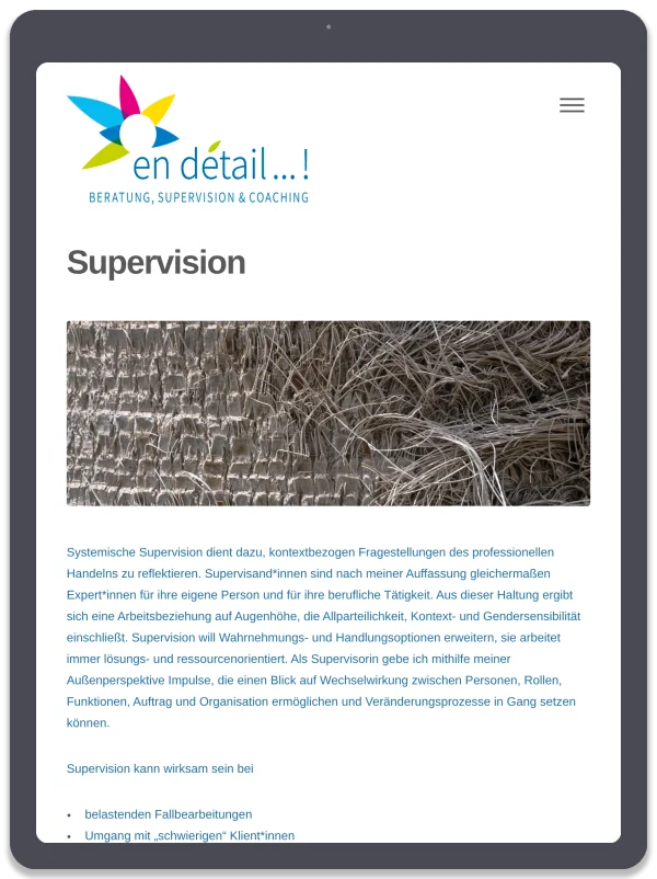 en detail…! Systemische Beratung — Systemische Supervision