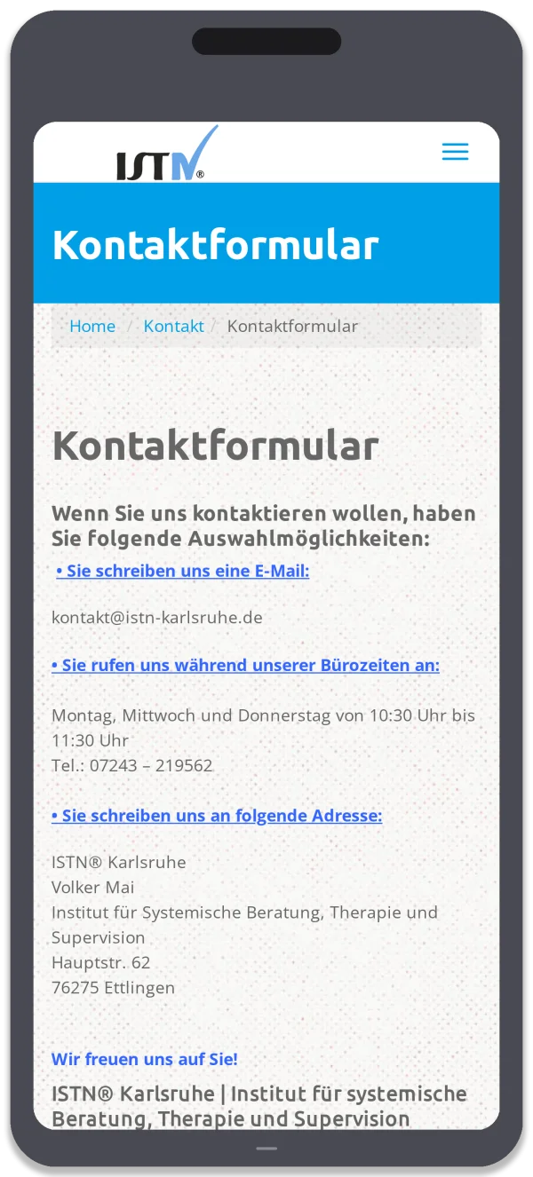 ISTN Karlsruhe — Kontakt