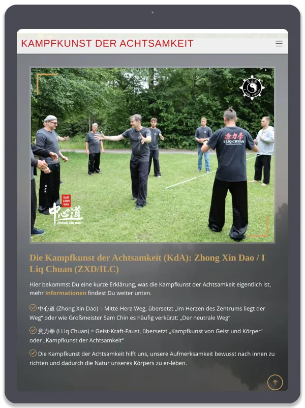 Zhong Xin Dao / I Liq Chuan — Über