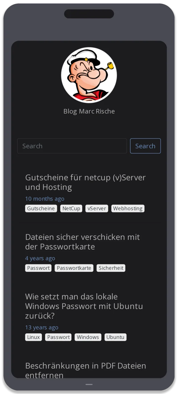 Blog Marc Rische — Ansicht