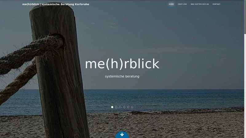 me(h)rblick - Systemische Beratung — Desktop-Ansicht